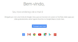 Registrar uma conta no Gmail